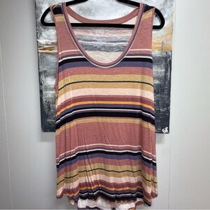 Maurices Multicolor Striped Tank Top